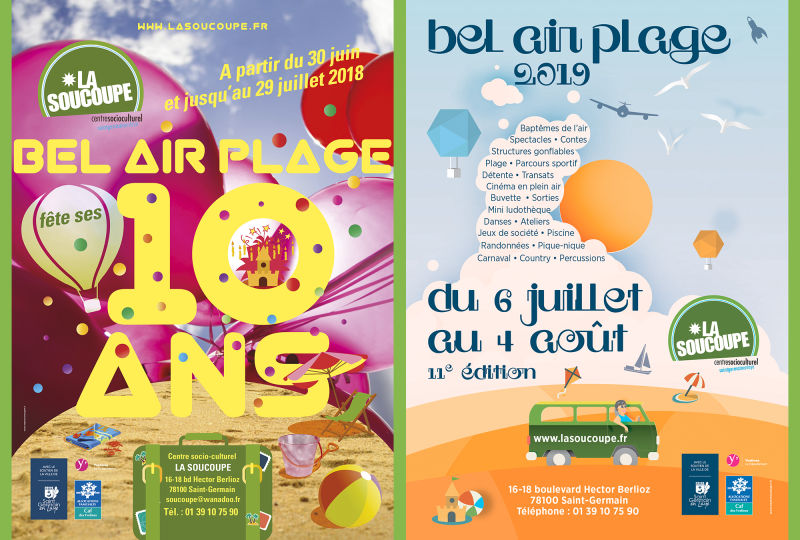 Affiches Bel Air Plage Saint-Germain-en-Laye