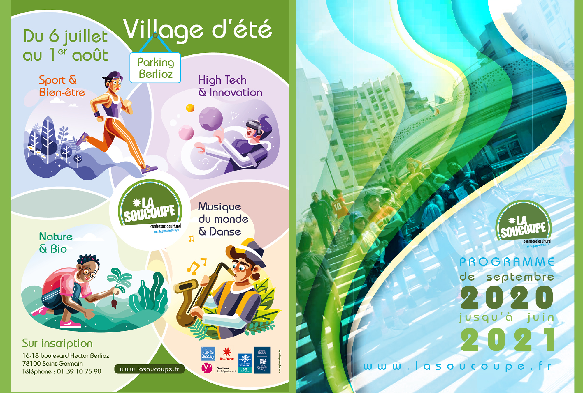 Communication 2020, Centre social La Soucoupe