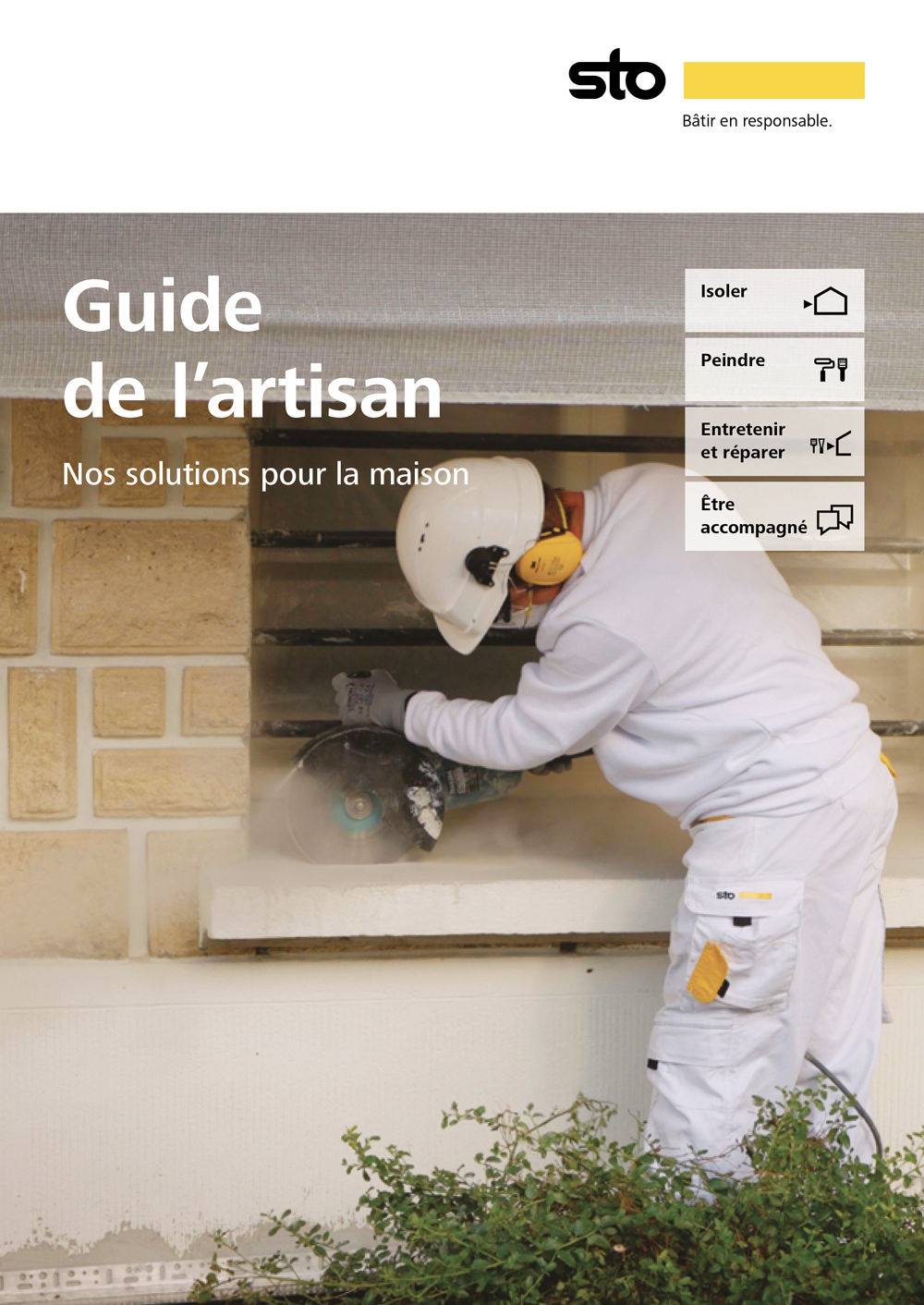 Création graphique du Guide de l'artisan de Sto